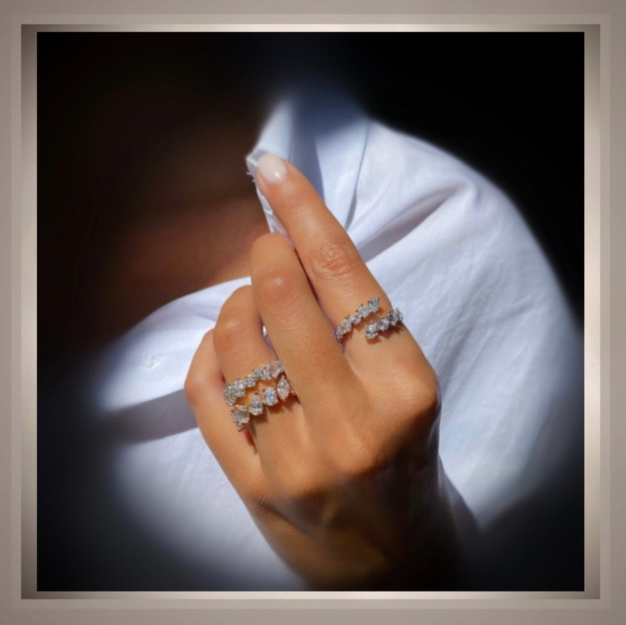 Pear Heart Diamond Twist Ring – GAIA Fine Jewelry